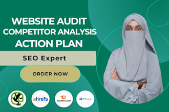 provide website SEO audit with competitor analysis and action plan