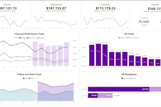 build healthcare dashboards and KPI analytics