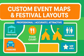 design custom event maps festival layouts and venue site plans
