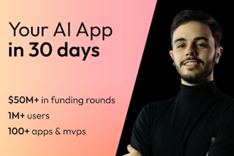 develop an ai agent, ai chatbot, ai app, ai saas, ai feature