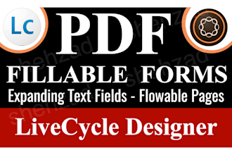 create fillable PDF forms in adobe livecycle designer