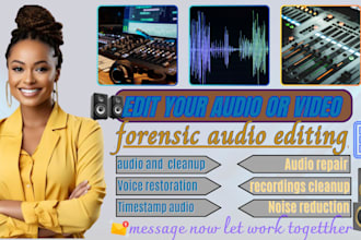 do pro forensic audio and video cleanup, noise removal, and voice restoration