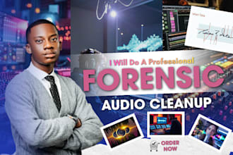 do pro forensic audio and video cleanup, noise removal, and voice restoration