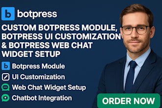 custom botpress module, botpress ui customization botpress web chat widget setup