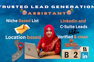 do verified b2b,email list and targeted niche lead generation
