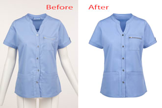 do flat lay, ghost mannequin and apparel photo editing with wrinkle removal