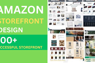 design and create a professional amazon storefront  or brand store