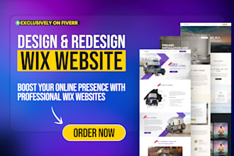 redesign wix site, wix booking, wix ecommerce, wix seo or revamp wix site