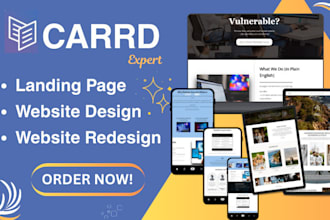 design carrd website carrd landing page redesign carrd website