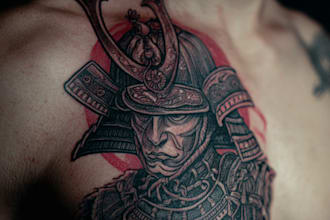 draw an oriental japanese tattoo