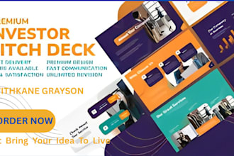 design professional pitch decks and presentation slides