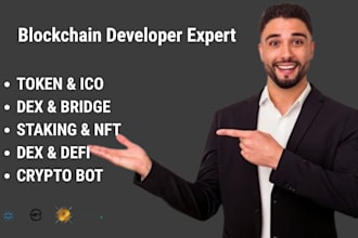 develop blockchain tokens, ico projects and secure smart contracts