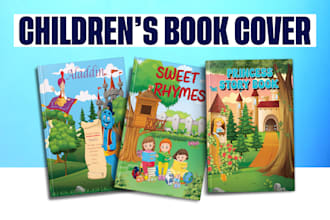 design an adorable childrens book cover illustration