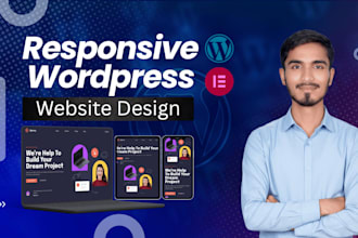 create or recreate a responsive website using wordpress
