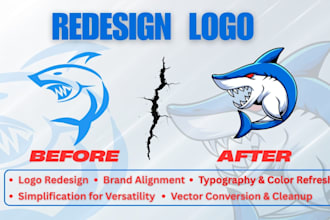 redesign, refresh, and modernize your logo to match your brand
