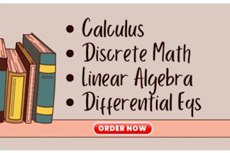 calculus 1 2 3, linear algebra,discrete math differential equation, trigonometry