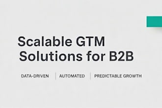 create a b2b GTM strategy, automate sales and marketing workflows