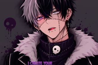 draw your custom anime oc character design