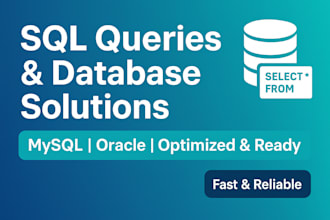 create and optimize sql queries, reports, and database design