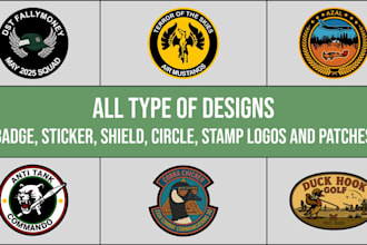 design customized tactical badge, patch,vectorize your image