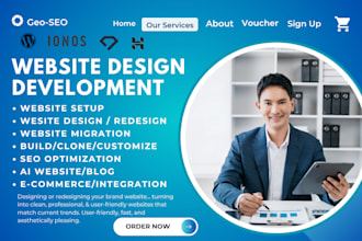 design hostinger website ionos website durable ai website wordpress durable iono