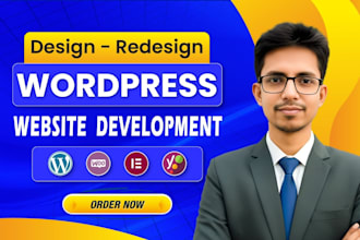 do wordpress website development, business website design or redesign wordpress