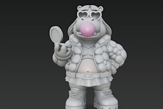 custom vinyl toy design,graffiti figurine,pop culture, kaws figure,prototype stl