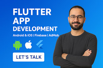 develop a custom flutter app with firebase and admob