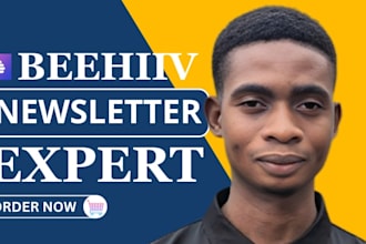 fully setup substack account manage substack newsletter and beehiiv newsletter
