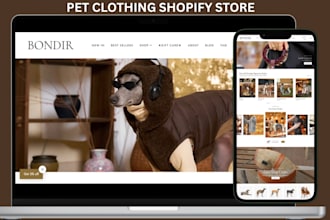 build pet clothing shopify store dog clothing pet apparel dog clothes website