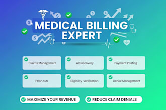 manage eligibility, claim submission, pa, ar follow ups, and denial management