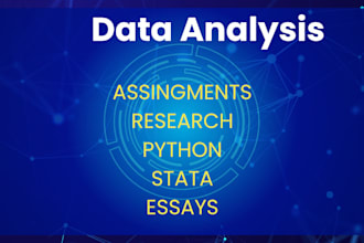 do assignments using stata,python,spss,gpower