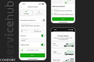 build a transportation booking platform for trucks van and couriers