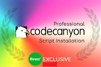 provide and install codecanyon premium scripts