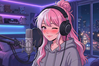 anime girl, nsfw, sfw, asmr ai voiceover