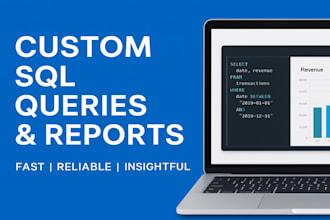 write sql queries and reports for your database