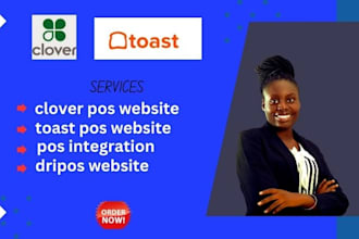 setup customize toast, square pos clover pos and dripos pos