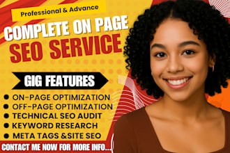 do website onsite, onpage SEO and technical optimization for top google rankings