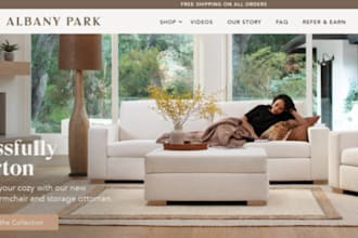 build luxury furniture website, home decor store, dropshipping furniture store