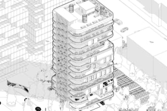 modelado 3d interior y exterior