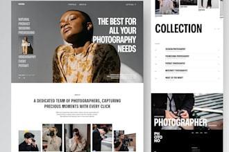 develop wordpress photographer website or vacation website with elementor, astra