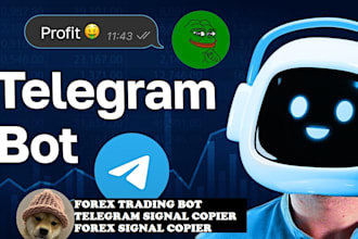create forex trade copier or bot for mt4 mt5 and telegram, match trader