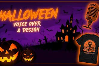 create scary halloween tshirt design, flyer, mask