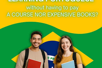 teach you brazilian portuguese focusing on conversation