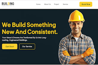design hvac website plumbing handyman contractor construction roofing website