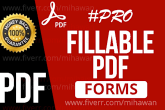 create fillable PDF form or design editable PDF form