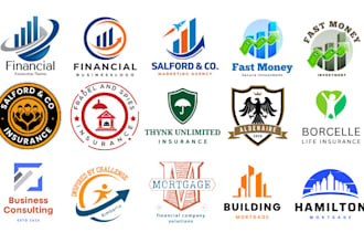 financial accounting homecare life insurance credit repair logo flyer design