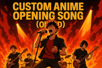 create your custom anime opening song ending or theme music