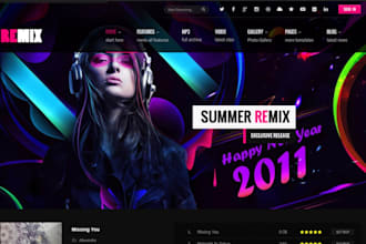 design music website artist bandzoogle website musician dj band music website