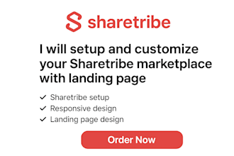 setup and customize your sharetribe marketplace with landing page design